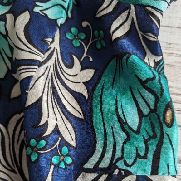 Dressed up by Gymboree Blue and Green Floral Party Dress sz 8 - Picture 4 of 5